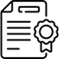 Icon - Dokument oder Zertifikat.